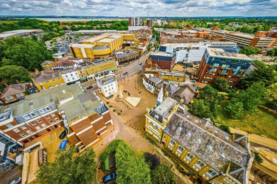 Staines-upon-Thames Aerial View - StainesProperty Investment Guide