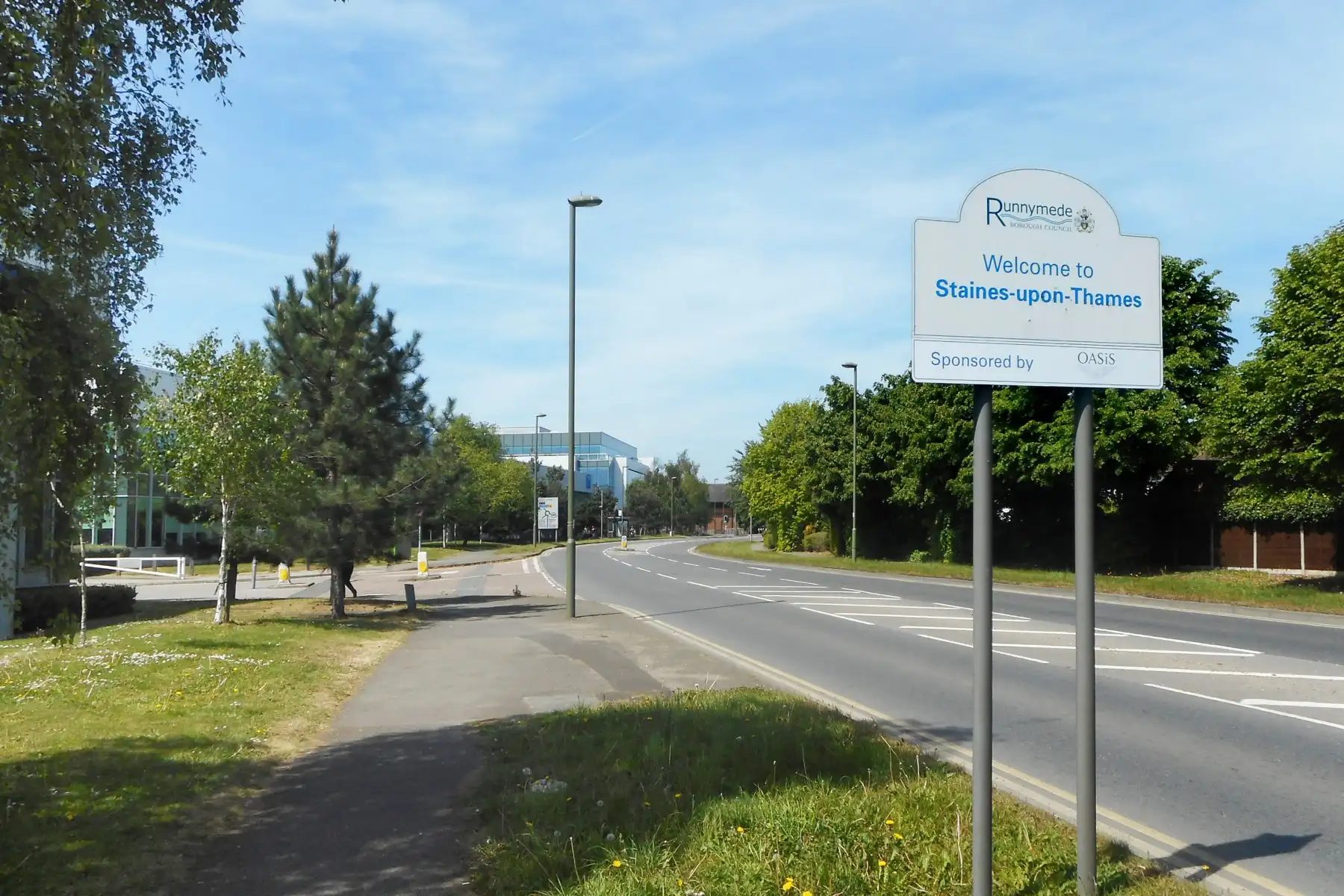 Welcome To Staines-upon-Thames geograph-5387853-by-Des-Blenkinsopp