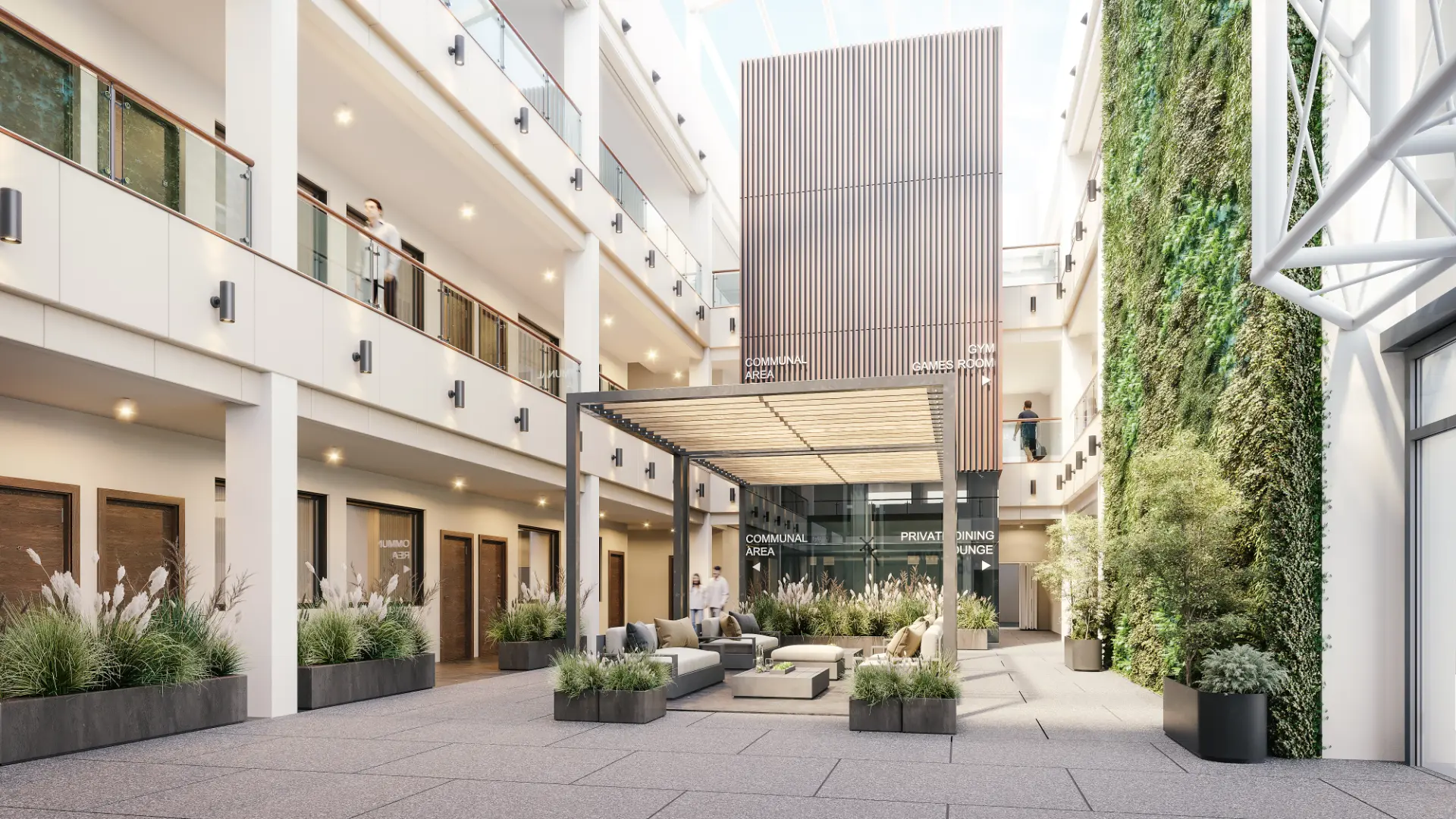 Aire Gardens Leeds Commual Courtyard